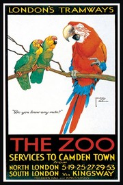 London's Tramways - The Zoo - Art Print by Lawson Wood | Movie Poster Prints from Posterazzi