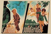 "Before July 19, Charity - After July 19, Solidarity" - Art Print by Arturo Ballester | Movie Poster Prints from Posterazzi