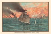 "Naval Battle of Manila - May 1st, 1898" - Art Print by Werner Plank | Movie Poster Prints from Posterazzi