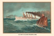 "First Class Cruisers, 1899" - Art Print by Werner Plank | Movie Poster Prints from Posterazzi