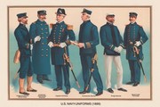 U.S. Navy Uniforms 1899 #1 - Art Print by Werner Plank | Movie Poster Prints from Posterazzi