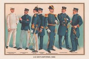 U.S. Navy Uniforms 1899 #4 - Art Print by Werner Plank | Movie Poster Prints from Posterazzi