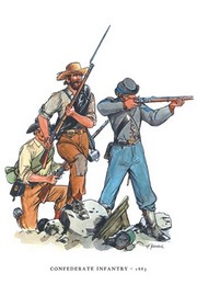 "Confederate Infantry, 1863" - Art Print | Movie Poster Prints from Posterazzi