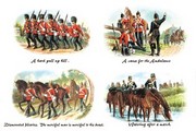 "Hard Pull up Hill, Cause for the Ambulance, Dismounted Heavies, and Watering after a March" - Art Print by Richard Simkin | Movie Poster Prints from Posterazzi