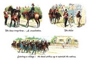 "Lame Troop-Horse, Billet, and Entering a Village" - Art Print by Richard Simkin | Movie Poster Prints from Posterazzi