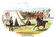 Cavalry Camp - Art Print by Richard Simkin | Movie Poster Prints from Posterazzi