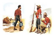 Soldiers and Farmer - Art Print by Richard Simkin | Movie Poster Prints from Posterazzi