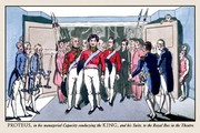 "Proteus, in His Managerial Capacity, Greets the King" - Art Print by Pierce Egan | Movie Poster Prints from Posterazzi