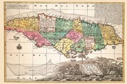Nova Designatio Insulae Jamaicae - Art Print by Matthaus Seutter | Movie Poster Prints from Posterazzi