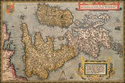 Map of Britian and Ireland - Art Print by Abraham Ortelius | Movie Poster Prints from Posterazzi