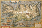 Map of Iceland - Art Print by Abraham Ortelius | Movie Poster Prints from Posterazzi