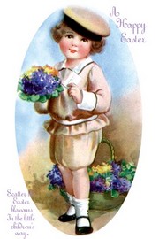 Easter Blossoms - Art Print by Ellen H. Clapsaddle | Movie Poster Prints from Posterazzi