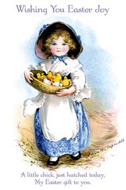 Wishing You Easter Joy - Art Print by Ellen H. Clapsaddle | Movie Poster Prints from Posterazzi