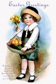With Greetings for Easter - Art Print by Ellen H. Clapsaddle | Movie Poster Prints from Posterazzi