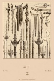 Asian Swords - Art Print by Auguste Racinet | Movie Poster Prints from Posterazzi