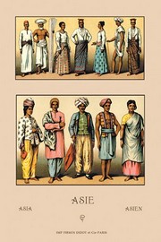 Assortment of Asian Clothing - Art Print by Auguste Racinet | Movie Poster Prints from Posterazzi