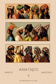 Variety of Asiatic Head-Coverings #1 - Art Print by Auguste Racinet | Movie Poster Prints from Posterazzi