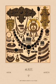 Asian Jewelry - Art Print by Auguste Racinet | Movie Poster Prints from Posterazzi