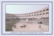 General View of a Spanish Bull Fight - Art Print by J. H. Clark | Movie Poster Prints from Posterazzi