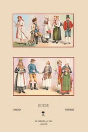 Peasant Fashions of Sweden and Norway - Art Print by Auguste Racinet | Movie Poster Prints from Posterazzi