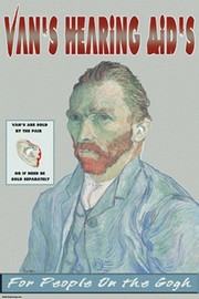 Van's Hearing Aids: For People on the Gogh - Art Print by Wilbur Pierce | Movie Poster Prints from Posterazzi