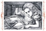 Alice in Wonderland: Alice Grows Large - Art Print by John Tenniel | Movie Poster Prints from Posterazzi