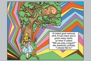 Alice in Wonderland: Alice and the Cheshire Cat - Art Print by John Tenniel | Movie Poster Prints from Posterazzi