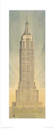 Empire State Building - Art Print by Jim Holmes | Movie Poster Prints from Posterazzi