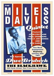 "Miles Davis Quintet: Blackhawk San Francisco, 1957" - Art Print | Movie Poster Prints from Posterazzi