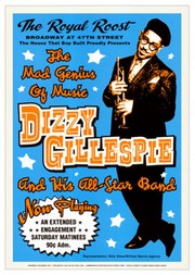 Dizzy Gillespie Royal Roost Nyc 1948 - Art Print | Movie Poster Prints from Posterazzi