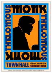 Thelonious Monk Town Hall Nyc 1959 - Art Print | Movie Poster Prints from Posterazzi