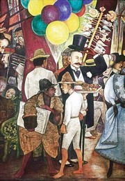 Dream of a Sunday (Detail Street Vendors - Art Print by Diego Rivera | Movie Poster Prints from Posterazzi