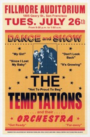 "Temptations, Fillmore, 1966" - Art Print | Movie Poster Prints from Posterazzi