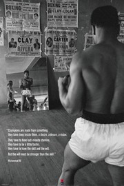 Muhammad Ali In Gym With Mirror - Art Print | Movie Poster Prints from Posterazzi