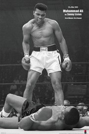Muhammad Ali - 1965 1st Round Knockout Against Sonny Liston - Art Print | Movie Poster Prints from Posterazzi
