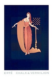 Fringe Cape - Art Print by Erte | Movie Poster Prints from Posterazzi