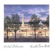 Place De La Concorde La Nuit - Art Print by Michel Delacroix | Movie Poster Prints from Posterazzi