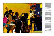 Out Chorus - Art Print by Romare Bearden | Movie Poster Prints from Posterazzi