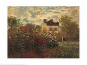 "Artist's Garden, Argenteuil" - Art Print by Claude Monet | Movie Poster Prints from Posterazzi