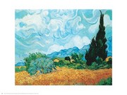 Wheatfield with Cypresses - Art Print by Vincent Van Gogh | Movie Poster Prints from Posterazzi