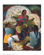 Flower Vendor - Art Print by Diego Rivera | Movie Poster Prints from Posterazzi