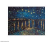 "Starlight Over The Rhone, 1888" - Art Print by Vincent Van Gogh | Movie Poster Prints from Posterazzi
