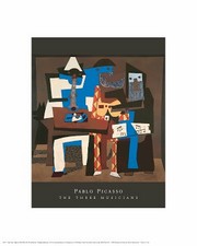 Three Musicians - Art Print by Pablo Picasso | Movie Poster Prints from Posterazzi