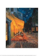 "The Cafe Terrace on the Place du Forum, Arles, at Night, c.1888" - Art Print by Vincent Van Gogh | Movie Poster Prints from Posterazzi