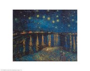 "Starlight Over The Rhone, 1888" - Art Print by Vincent Van Gogh | Movie Poster Prints from Posterazzi