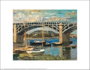 Bridge at Argenteuil - Art Print by Claude Monet | Movie Poster Prints from Posterazzi