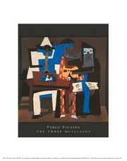 Three Musicians - Art Print by Pablo Picasso | Movie Poster Prints from Posterazzi