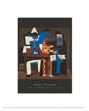 Three Musicians - Art Print by Pablo Picasso | Movie Poster Prints from Posterazzi