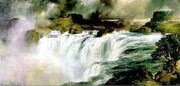 Shoshone Falls on the Snake River - Art Print by Thomas Moran | Movie Poster Prints from Posterazzi