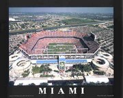 "Miami, Florida - Pro-Player Stadium" - Art Print by Mike Smith | Movie Poster Prints from Posterazzi